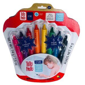 Tutti Frutti Washable Bathtub Crayons New Sealed(Pack of 8) 74G
